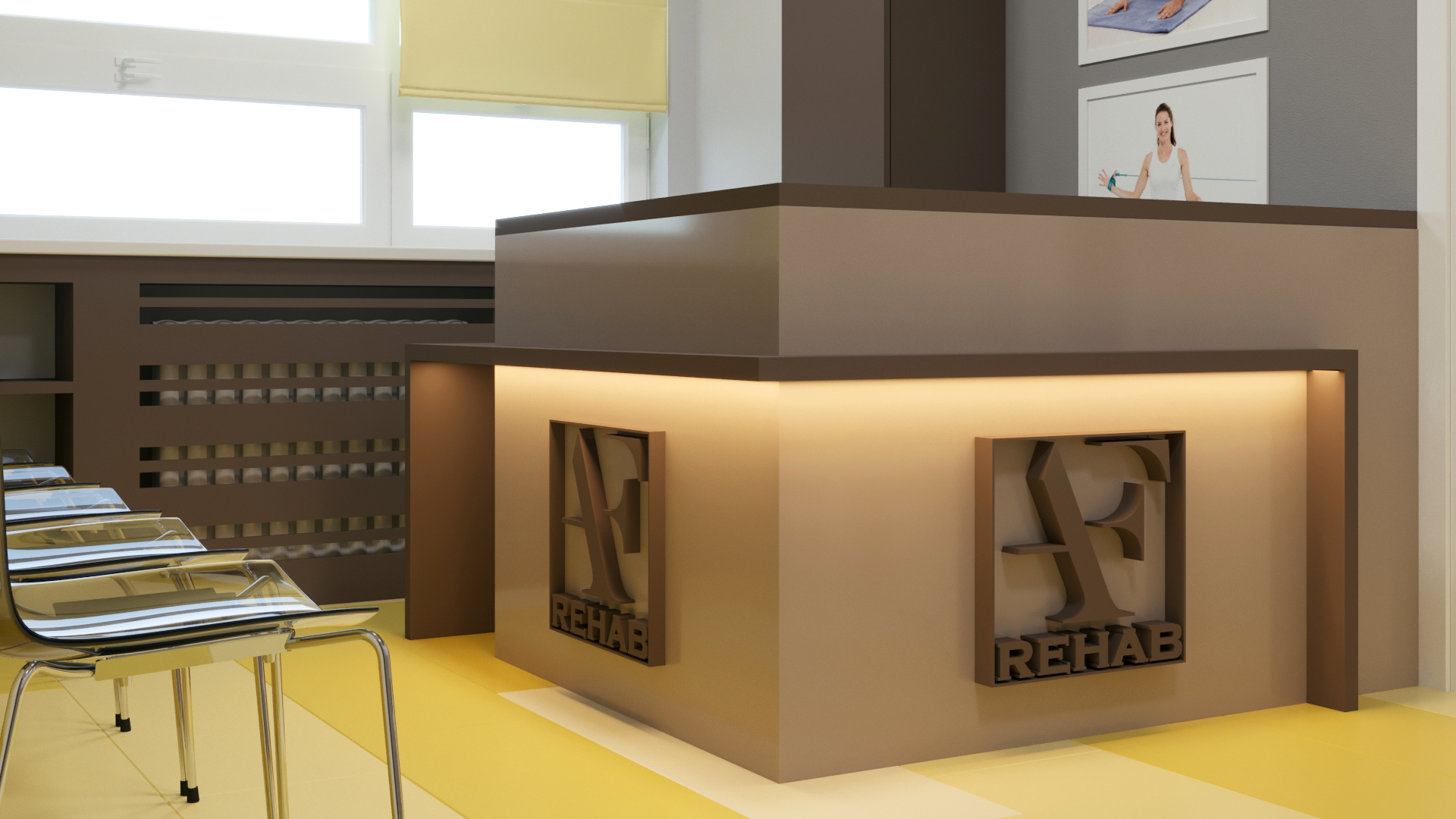 Recepcia AF REHAB, rehabilitačné centrum
